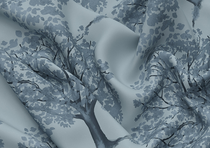 Classic Woodland, Monochrome - Motorised Roman Blind - Image 4